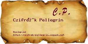 Czifrák Pellegrin névjegykártya